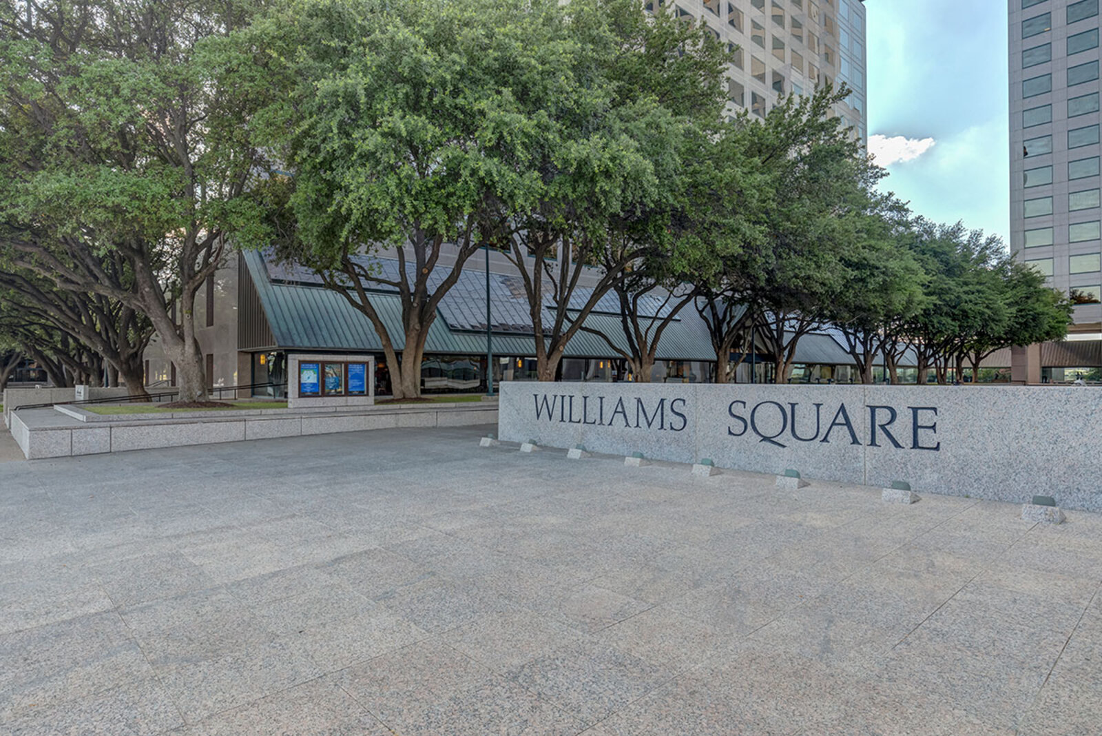 Located in the west tower of Williams Square Towers